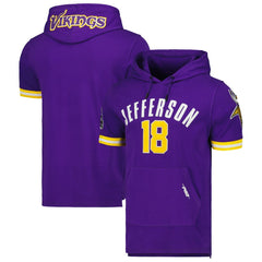 Justin Jefferson Minnesota Vikings Pro Standard Player Name & Number Hoodie T-Shirt - Purple - NFL