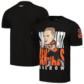 Joe Burrow Cincinnati Bengals Pro Standard Avatar Remix Player Graphic T-Shirt - Black - NFL
