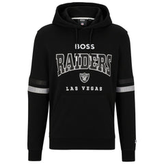 Las Vegas Raiders BOSS X NFL Touchdown Pullover Hoodie - Black/White - NFL