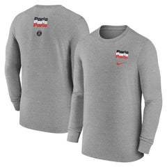 Nike - Paris Saint-Germain Legend Long Sleeve T-Shirt - Heather Gray