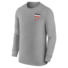 Nike - Paris Saint-Germain Legend Long Sleeve T-Shirt - Heather Gray