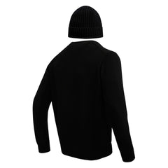 Minnesota Vikings Pro Standard Crewneck Pullover Sweater & Cuffed Knit Hat Box Gift Set - Black - NFL