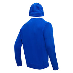 Buffalo Bills Pro Standard Crewneck Pullover Sweater & Cuffed Knit Hat Box Gift Set - Royal - NFL
