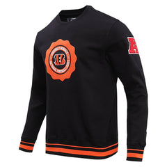 Cincinnati Bengals Pro Standard Crest Emblem Pullover Sweatshirt - Black - NFL