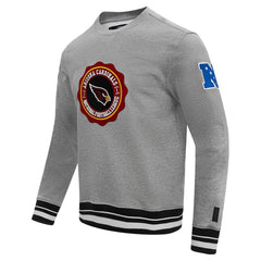 Arizona Cardinals Pro Standard Crest Emblem Pullover Sweatshirt - Heather Gray - NFL