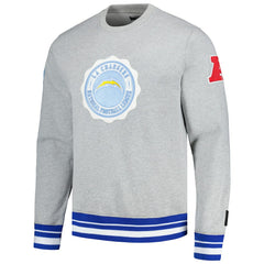 Los Angeles Chargers Pro Standard Crest Emblem Pullover Sweatshirt - Heather Gray - NFL