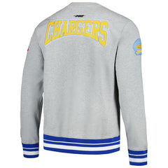 Los Angeles Chargers Pro Standard Crest Emblem Pullover Sweatshirt - Heather Gray - NFL