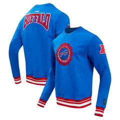 Buffalo Bills Pro Standard Crest Emblem Pullover Sweatshirt - Royal - NFL