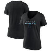 Miami Marlins Women's Hometown Baseball 305 V-Neck T-Shirt Outlet