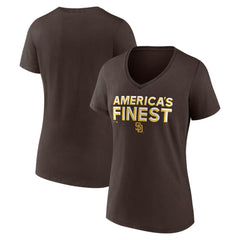 San Diego Padres Women's Hometown 619 Beisbol V-Neck T-Shirt for sale