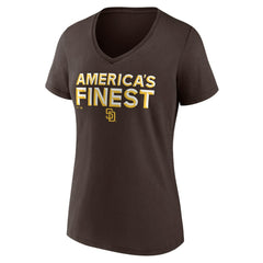 San Diego Padres Women's Hometown 619 Beisbol V-Neck T-Shirt for sale