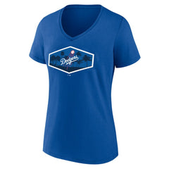 Los Angeles Dodgers Women's Hometown Scoreboard V-Neck T-Shirt Online
