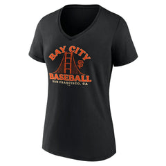 San Francisco Giants Women's Hometown Bay City Baseball V-Neck T-Shirt for sale