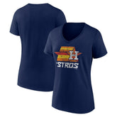 Houston Astros Women's Hometown Throwback Stros V-Neck T-Shirt Outlet