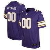 Minnesota Vikings Youth Classic Custom Game Jersey - Purple - Nike