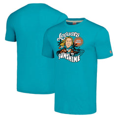 Trevor Lawrence Jacksonville Jaguars Homage Unisex Caricature Player Tri-Blend T-Shirt - Teal - NFL