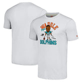Jaylen Waddle Miami Dolphins Homage Unisex Caricature Player Tri-Blend T-Shirt - Anthracite - NFL