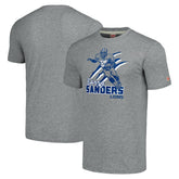 Barry Sanders Detroit Lions Homage Unisex Caricature Retired Player Tri-Blend T-Shirt - Gray - NFL