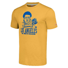Eric Dickerson Los Angeles Rams Homage Unisex Caricature Retired Player Tri-Blend T-Shirt - Gold - NFL