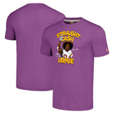 Randy Moss Minnesota Vikings Unisex Homage Caricature Retired Player Tri-Blend T-Shirt - Heathered Purple - NFL
