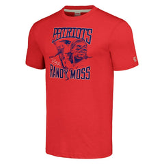 Randy Moss New England Patriots Homage Unisex Caricature Retired Player Tri-Blend T-Shirt - Red - NFL