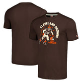 Joe Thomas Cleveland Browns Homage Unisex Caricature Retired Player Tri-Blend T-Shirt - Brown - NFL