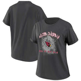 Arizona Cardinals WEAR by Erin Andrews Women's Boyfriend T-Shirt - Charcoal - NFL
