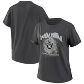 Las Vegas Raiders WEAR by Erin Andrews Women's Boyfriend T-Shirt - Charcoal - NFL