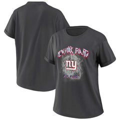 New York Giants WEAR by Erin Andrews Women's Boyfriend T-Shirt - Charcoal - NFL