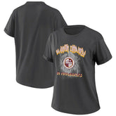 Washington Commanders WEAR by Erin Andrews Women's Boyfriend T-Shirt - Charcoal - NFL