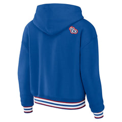 Buffalo Bills WEAR by Erin Andrews Women's Lace-Up Pullover Hoodie - Royal - NFL