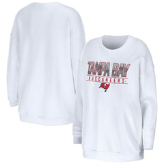 Tampa Bay Buccaneers WEAR by Erin Andrews Women's Domestic Pullover Sweatshirt - White - NFL
