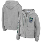 Seattle Seahawks WEAR by Erin Andrews Women's Full-Zip Hoodie - Heather Gray - NFL