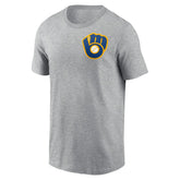 Milwaukee Brewers Nike Cooperstown Collection Large Logo 2-Hit T-Shirt Online