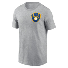 Milwaukee Brewers Nike Cooperstown Collection Large Logo 2-Hit T-Shirt Online