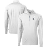 Detroit Tigers Cutter & Buck Adapt Eco Knit Stretch Recycled Quarter-Zip Pullover Top for sale