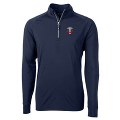 Minnesota Twins Cutter & Buck Adapt Eco Knit Stretch Recycled Quarter-Zip Pullover Top Online