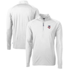 Minnesota Twins Cutter & Buck Adapt Eco Knit Stretch Recycled Quarter-Zip Pullover Top Outlet