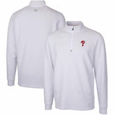 Philadelphia Phillies Cutter & Buck Traverse Stretch Quarter-Zip Pullover Top Online