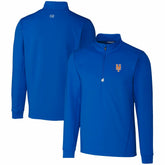 New York Mets Cutter & Buck Traverse Stretch Quarter-Zip Pullover Top Discount