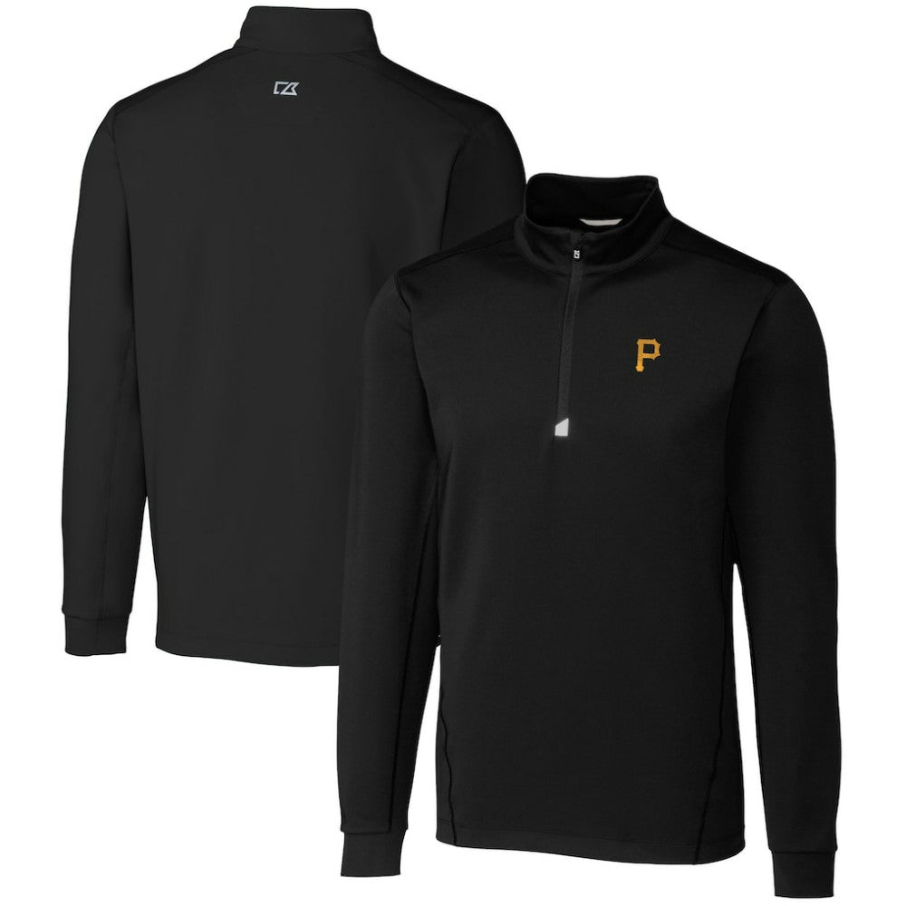 Pittsburgh Pirates Cutter & Buck Traverse Stretch Quarter-Zip Pullover Top Discount