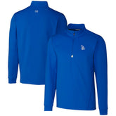 Los Angeles Dodgers Cutter & Buck Traverse Stretch Quarter-Zip Pullover Top Online