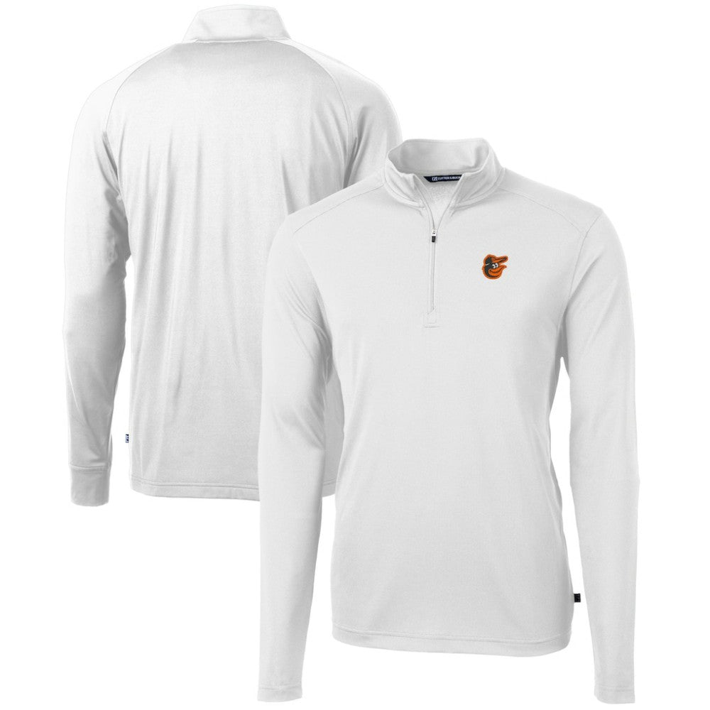 Baltimore Orioles Cutter & Buck Virtue Eco Pique Recycled Quarter-Zip Pullover Top Online