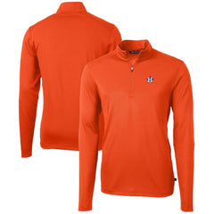 Houston Astros Cutter & Buck Virtue Eco Pique Recycled Quarter-Zip Pullover Top Sale