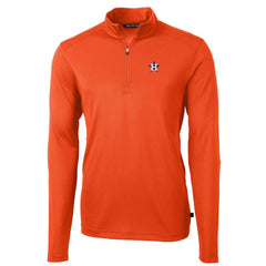 Houston Astros Cutter & Buck Virtue Eco Pique Recycled Quarter-Zip Pullover Top Sale