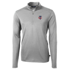 Minnesota Twins Cutter & Buck Virtue Eco Pique Recycled Quarter-Zip Pullover Top Near Me
