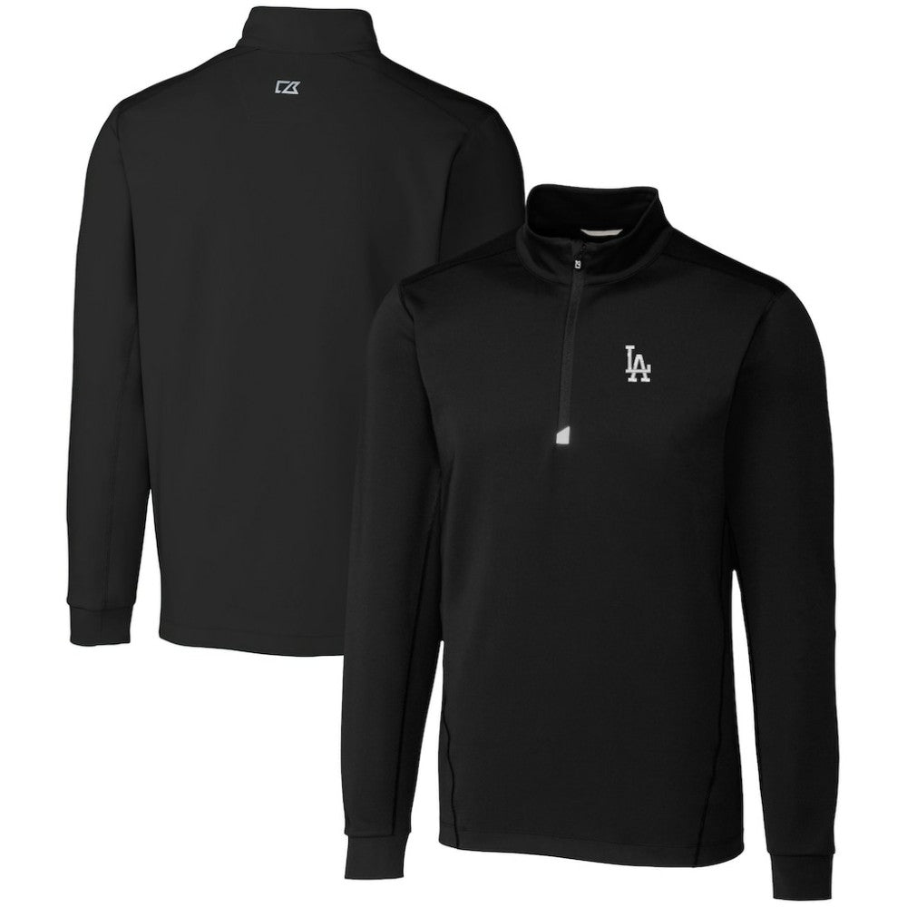 Los Angeles Dodgers Cutter & Buck Big & Tall Traverse Stretch Quarter-Zip Pullover Top for sale