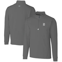 Detroit Tigers Cutter & Buck Big & Tall Traverse Stretch Quarter-Zip Pullover Top Near Me
