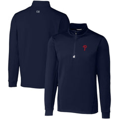 Philadelphia Phillies Cutter & Buck Big & Tall Traverse Stretch Quarter-Zip Pullover Top Near Me
