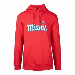 Miami Marlins Levelwear City Connect Podium Core Logo Pullover Hoodie Discount